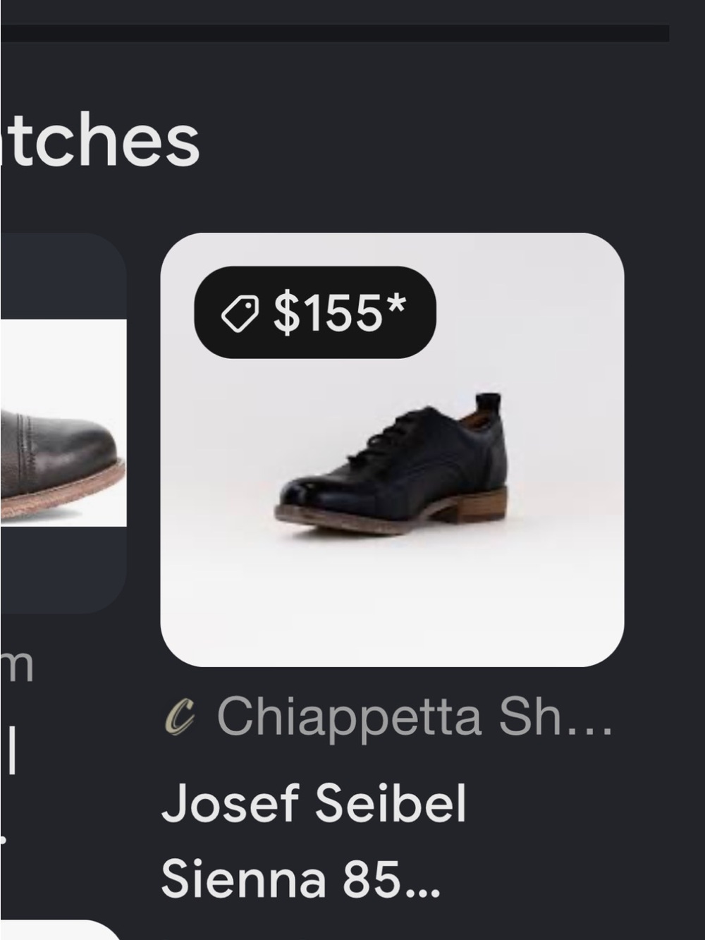 Josef Seibel Sienna 85 Black Leather Oxford Shoe